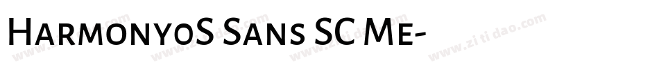 Harmony0S Sans SC Me字体转换